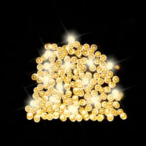 100 Warm White LED Solar Fairy Lights