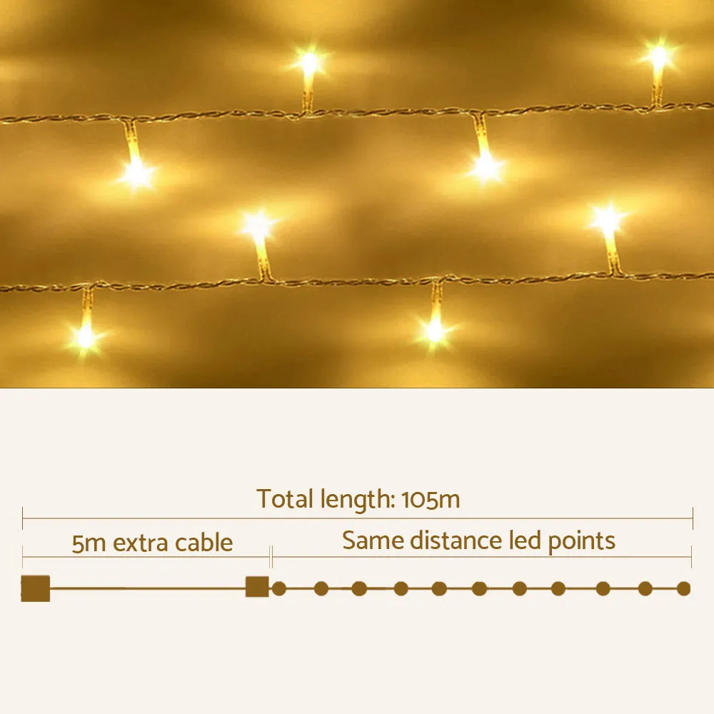 100M Christmas Lights String Light 500 LED - Warm White