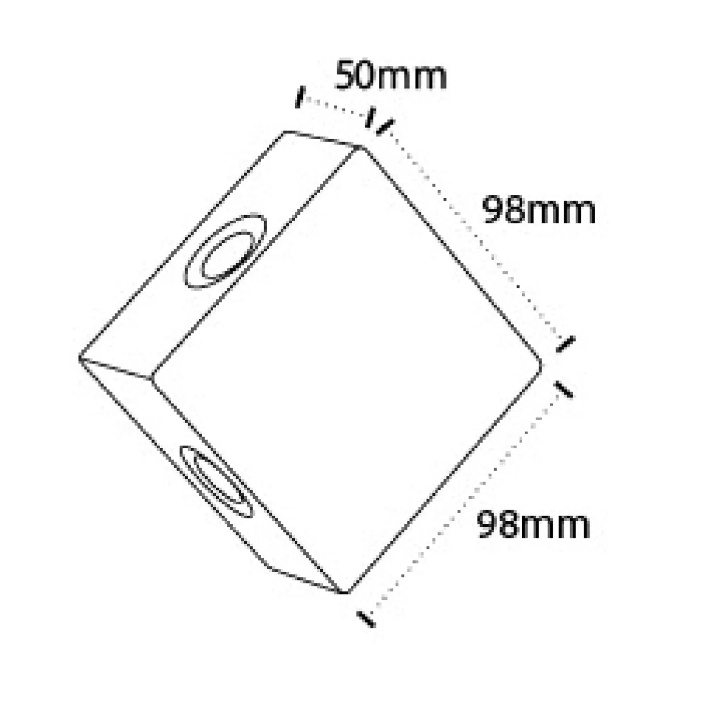 102004-RDL-1x3w Narrow Beam Outdoor wall Lights 3w