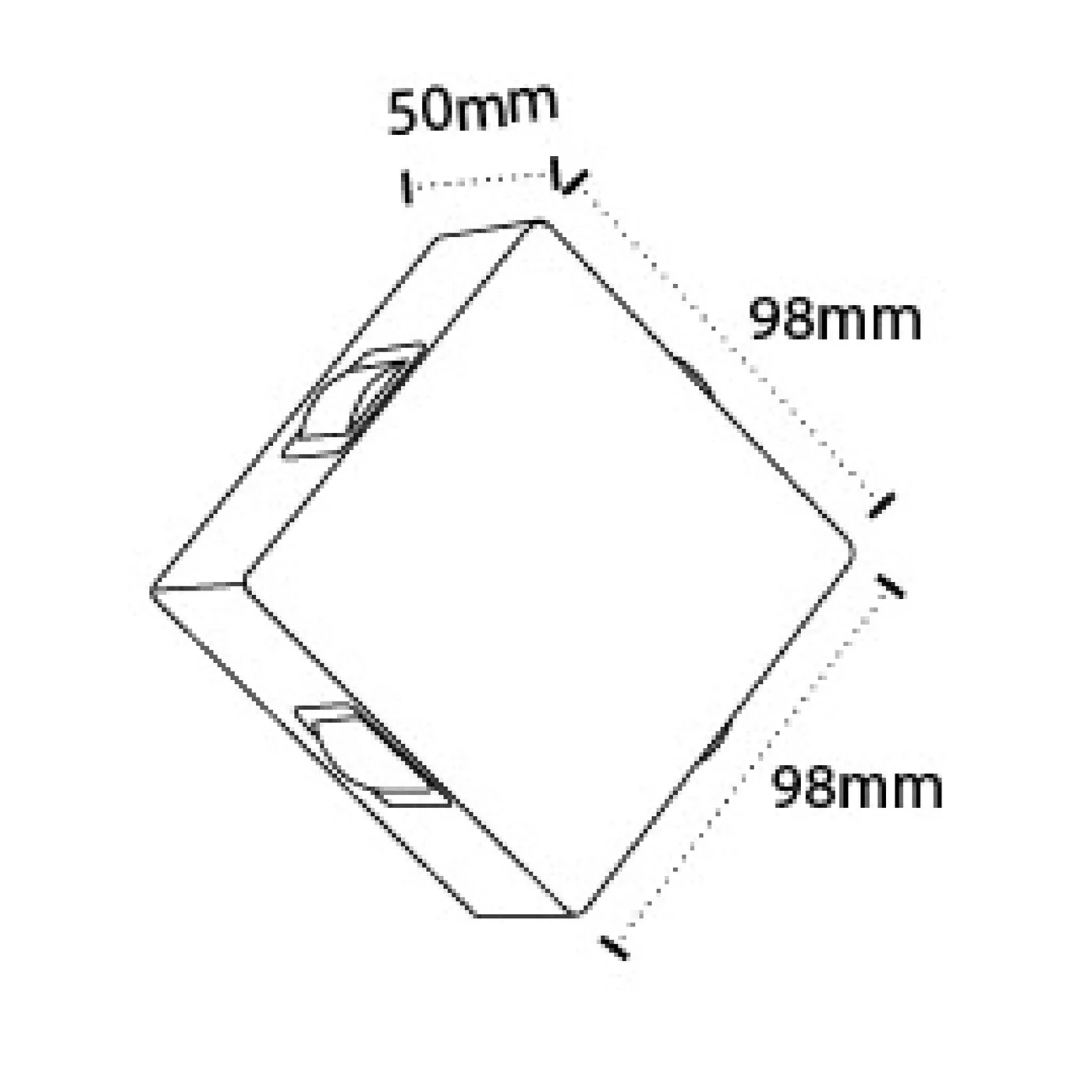 102004-SQL-4x3w Narrow Beam Outdoor wall Lights 12w