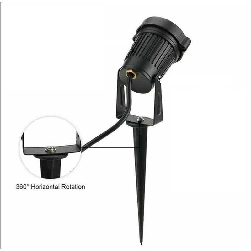 10PCS 5W LED Waterproof Garden Spotlights Warm White 12V