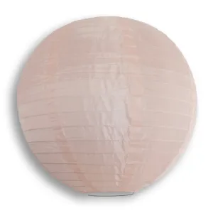 12" Rose Quartz Pink Shimmering Nylon Lantern, Even Ribbing, Durable, Hanging