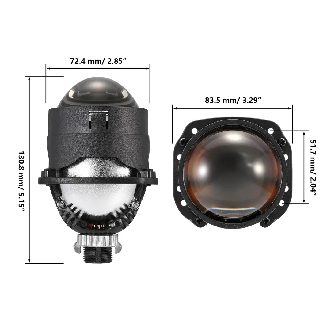 2 Inch 80W 6000K Bi-Led Projector Lens Headlight