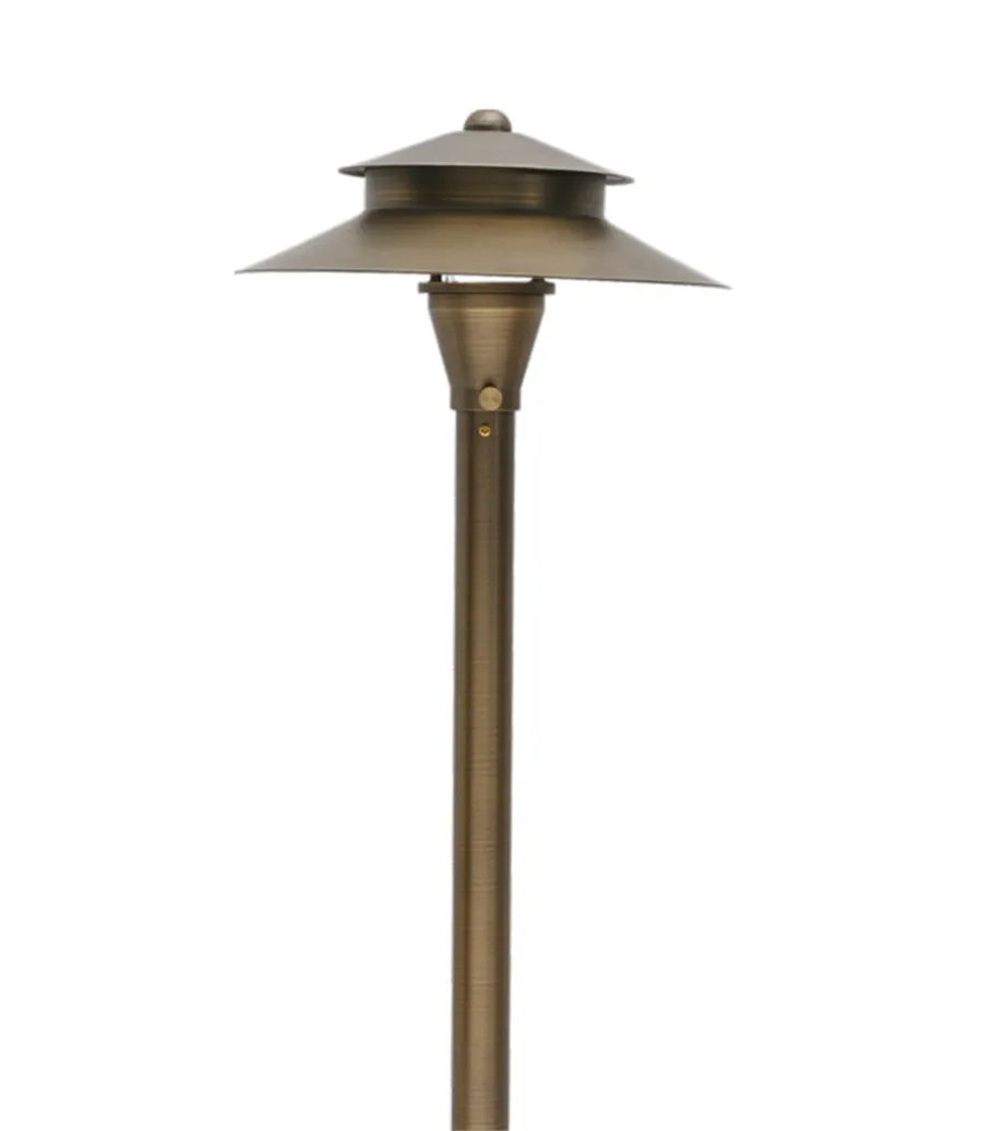 4 Pack Spectra Solid Brass Pathway Light - Antique Bronze