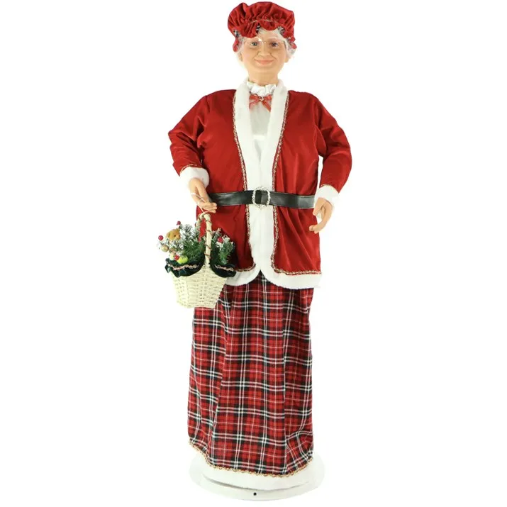 58" Dancing Mrs. Claus with Basket