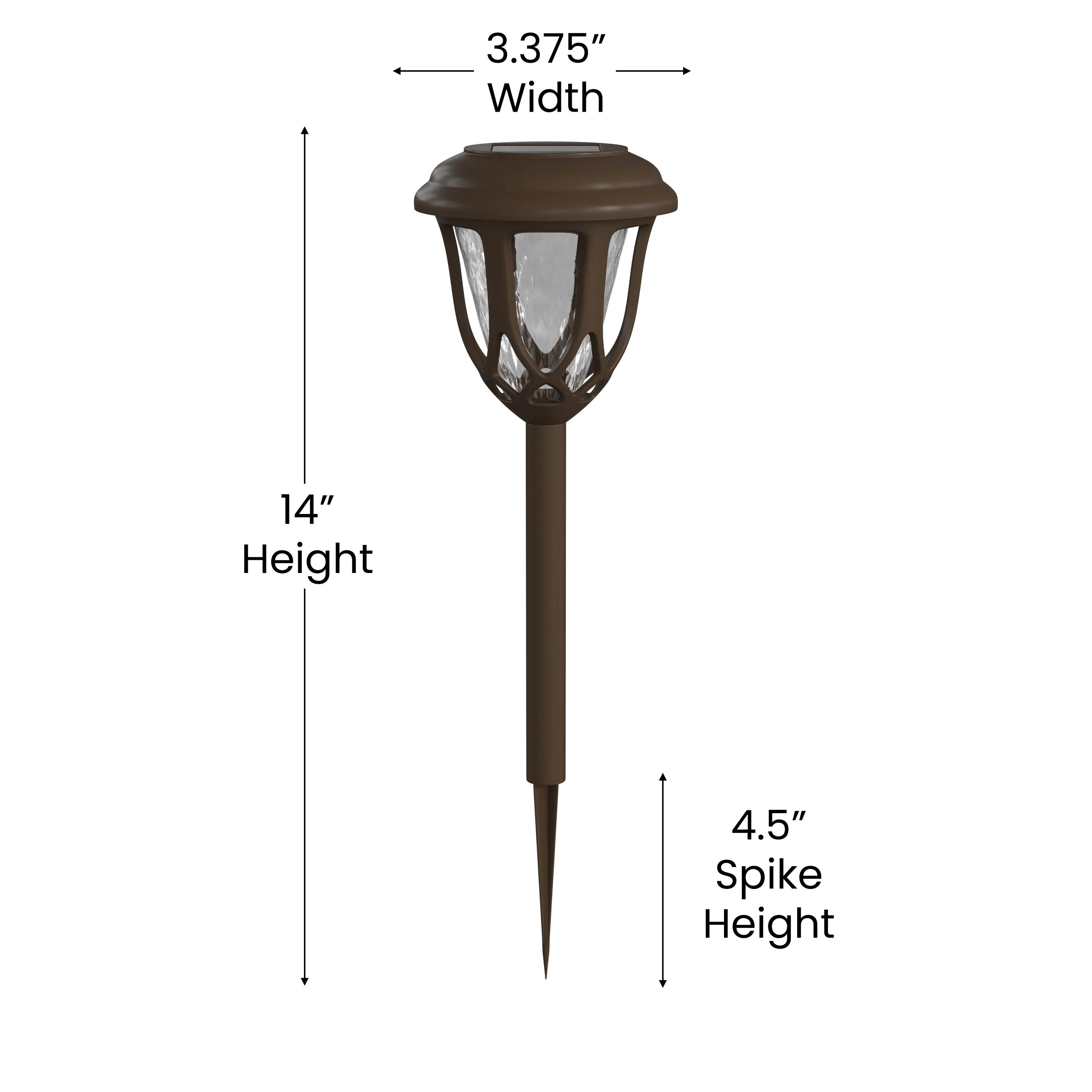 8 Pack Brown LED Solar Lights DN-SL114-8-BR-GG