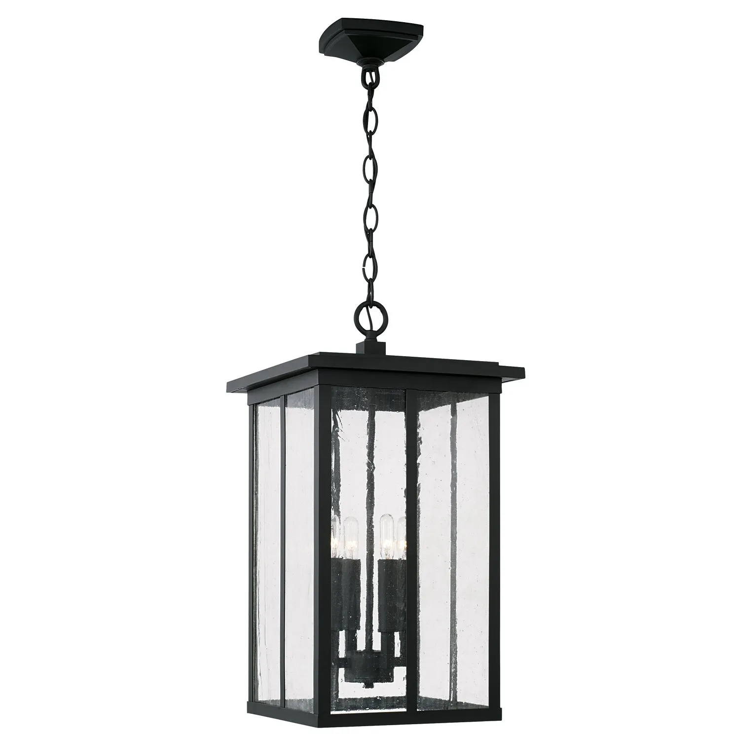 Barrett 4-Light Outdoor Hanging Lantern in Black