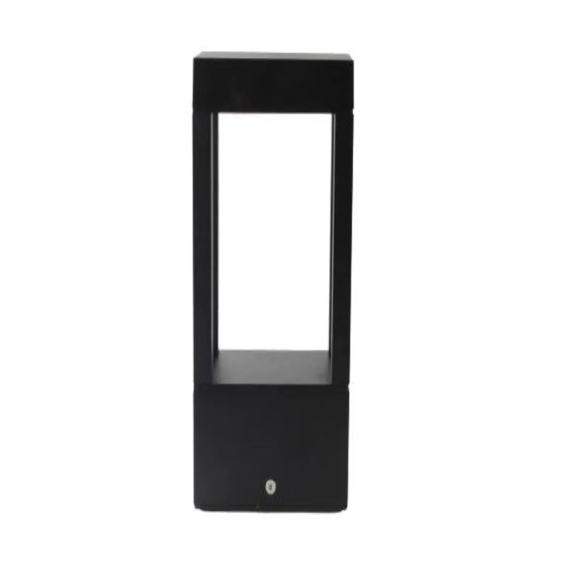 Black Modern LED Garden Gate Light