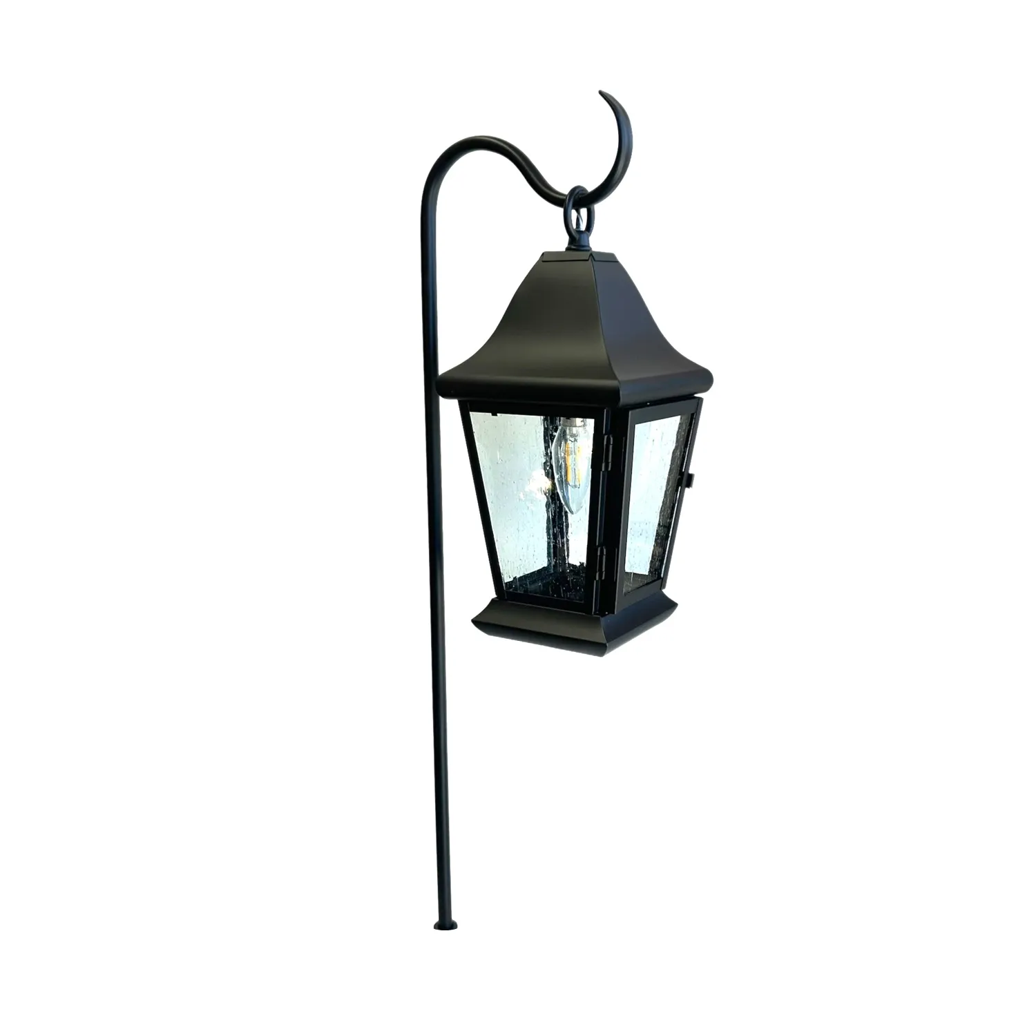 Champ Solid Brass Craftsman Lantern Garden Pathway Light