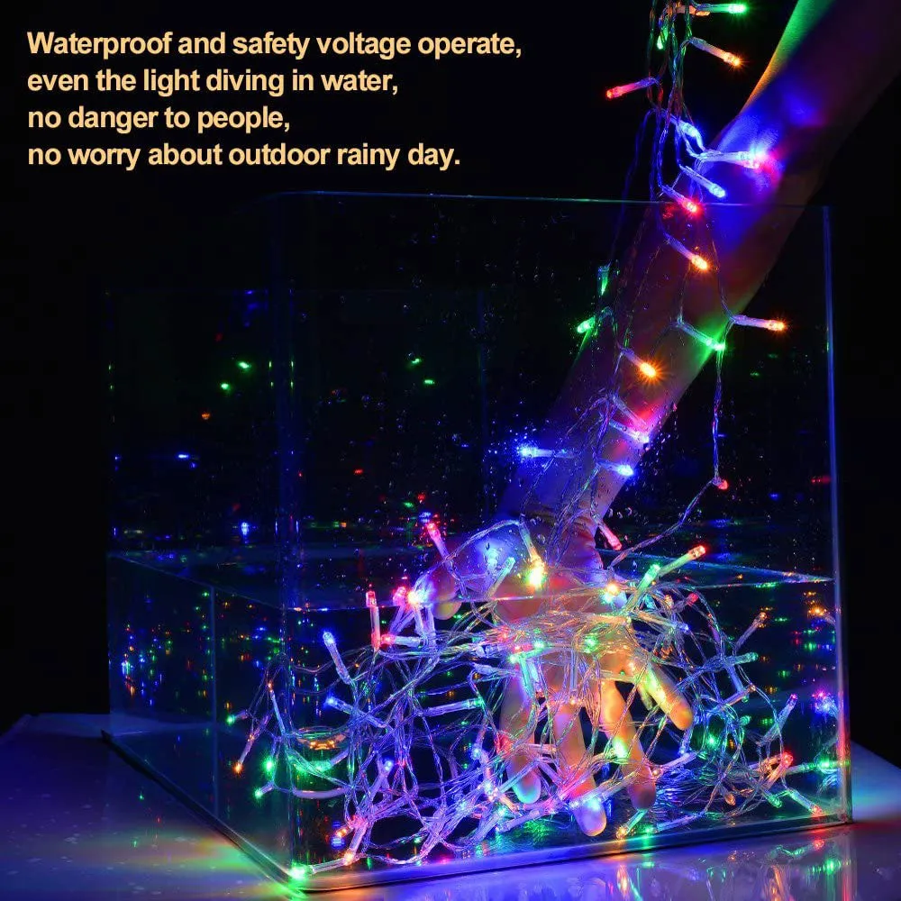 Curtain Lights 9.8x6.6 Feet 224 LED String Lights Fairy String Lights for Wedding Party Home Garden Indoor Outdoor Wall Backdrops Decorations Waterproof UL Safety Standard