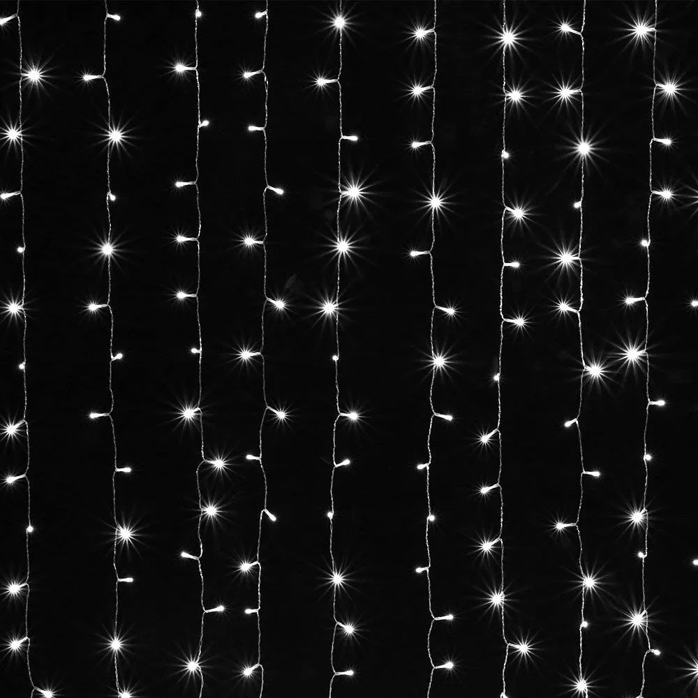 Curtain Lights 9.8x6.6 Feet 224 LED String Lights Fairy String Lights for Wedding Party Home Garden Indoor Outdoor Wall Backdrops Decorations Waterproof UL Safety Standard