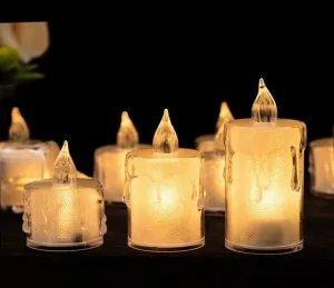 Drumstone Battery Operated LED Candle Tealight Diya, Decorative Lights for Home, Wall, Lighting Decoration