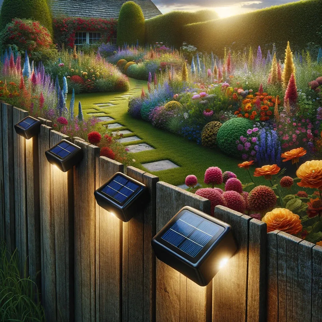 Edge Solar Powered Fence & Decking Lights (Set of 4)