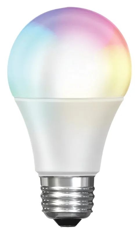 Feit Electric OM60/RGBW/CA/AG Smart Bulb, 9 W, Wi-Fi Connectivity: Yes, Remote, Voice Control, Medium E26 Lamp Base :EA: QUANTITY: 1