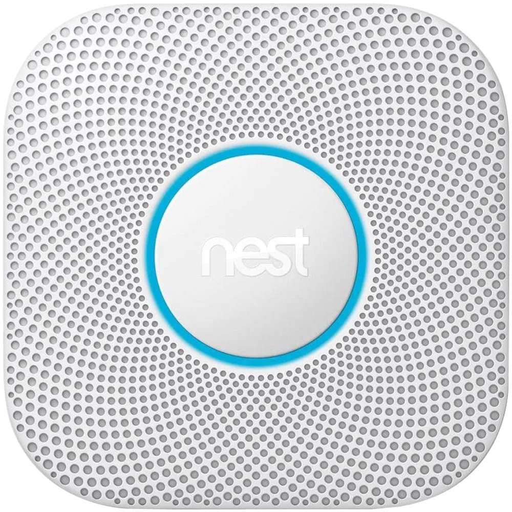 Google Nest Protect Battery-Powered Smoke and Carbon Monoxide Alarm 2nd Generation, White