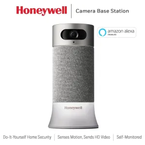 Honeywell RCHS5200WF1004/W Smart Home Security Camera Base Station with Alexa Built in, Gray