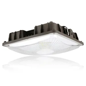 Konlite LED Canopy Area Light - 40W - 5,450 Lumens - 5000K - Non-Dimmable -120-277V - 100W Equal