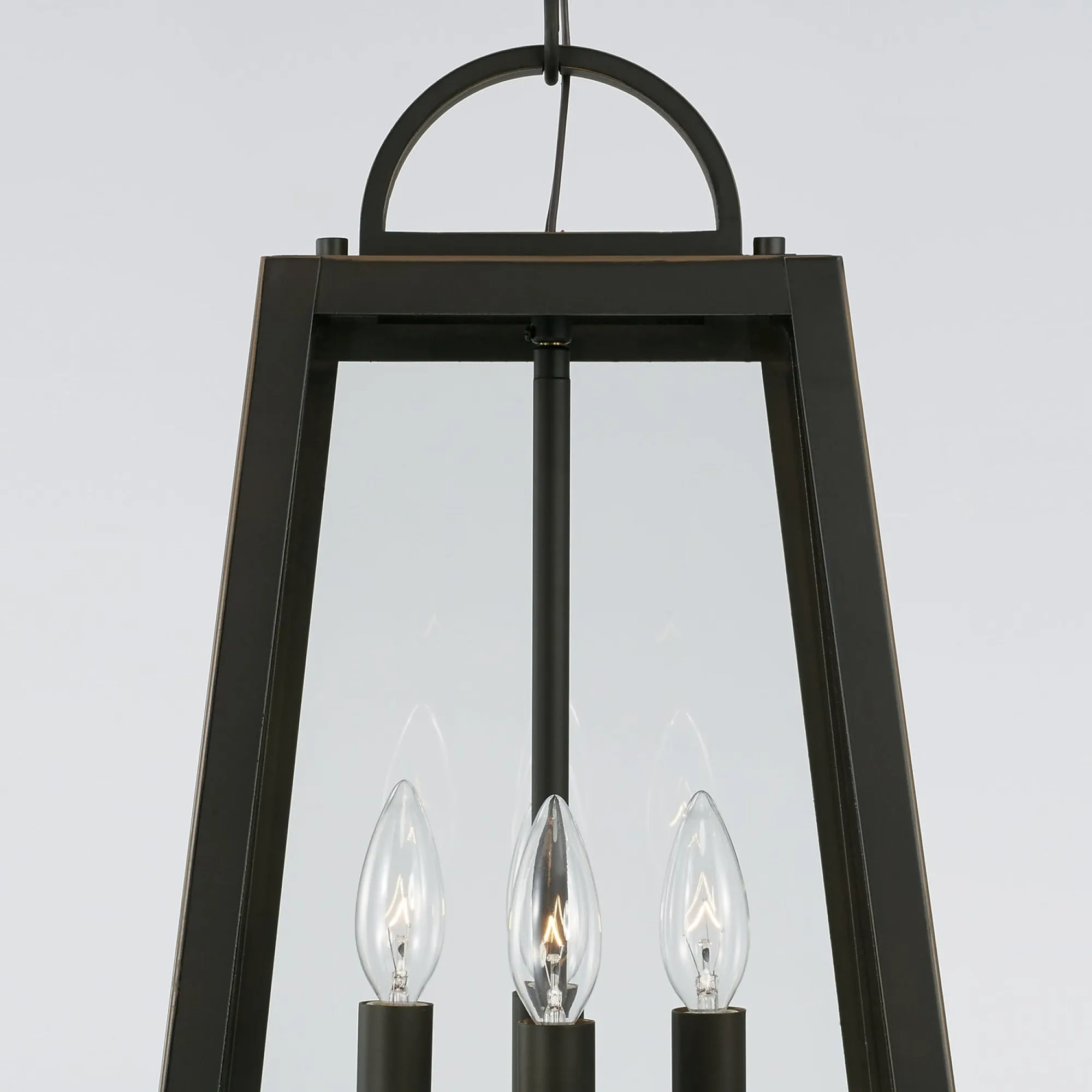 Leighton - Coastal Outdoor Hanging Lantern - Oiled Bronze