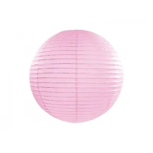 Light pink round paper lantern  with LED light / no led light