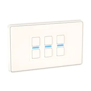 Lightwave LP23MK2 Smart Dimmer with Energy Monitoring, 3 Gang, White Works with Alexa, Google Assistant, HomeKit. iOS & Android Compatible