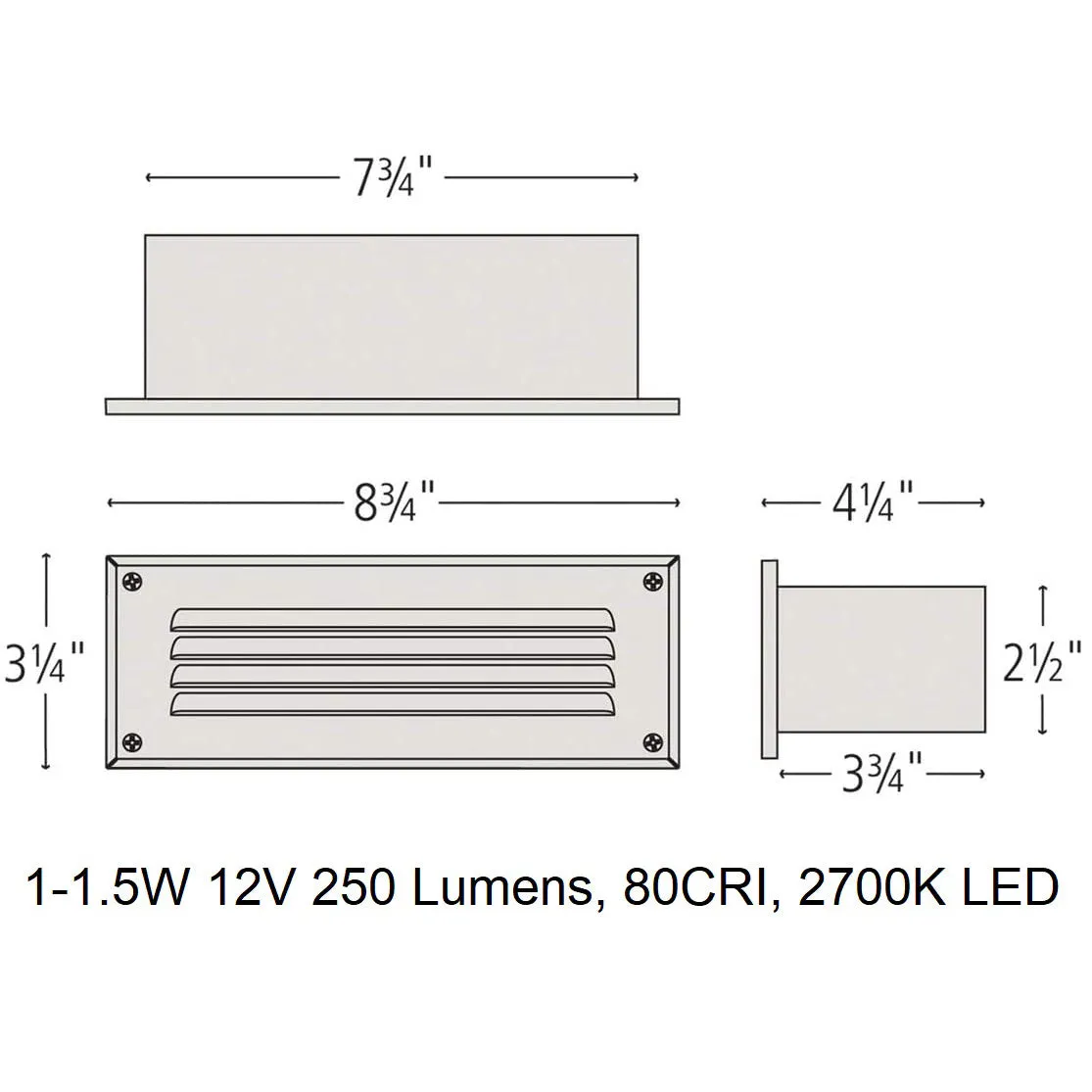 Louvered Brick Light