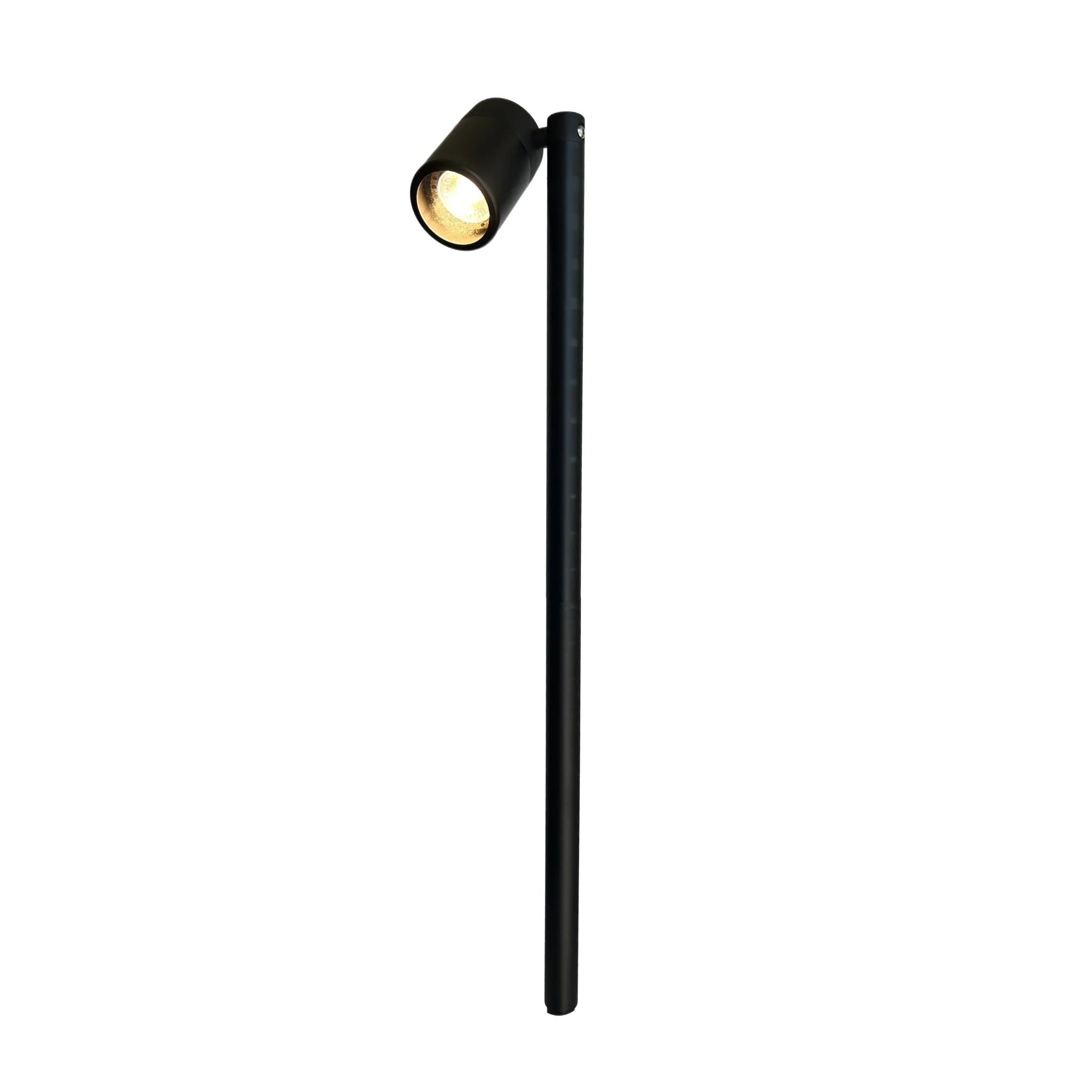 Noir Chambre Contemporary Solid Brass Directional Pathway Light - Gun Metal Black