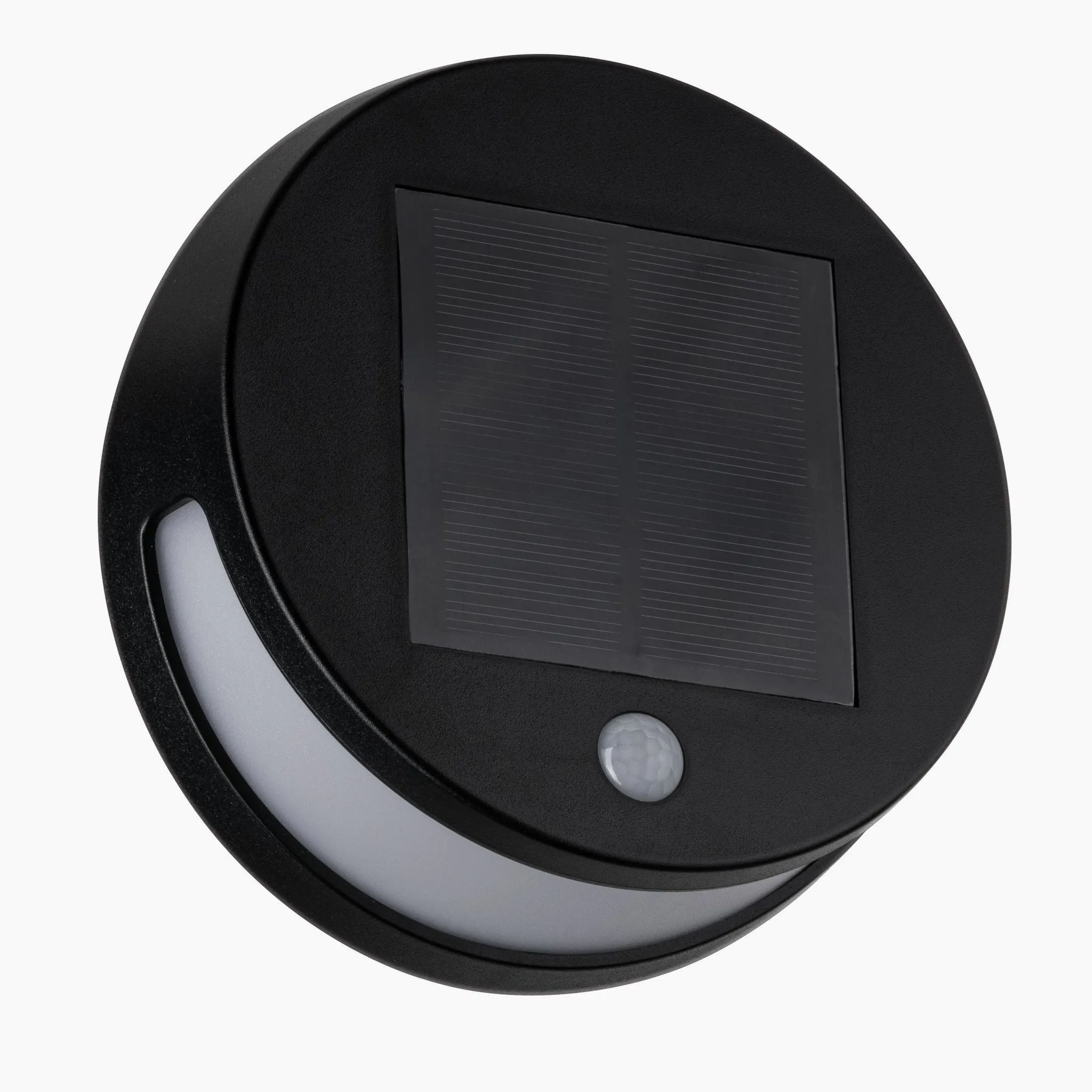 Outdoor Helena 3W LED Solar Wall Light with Motion Detection in Black