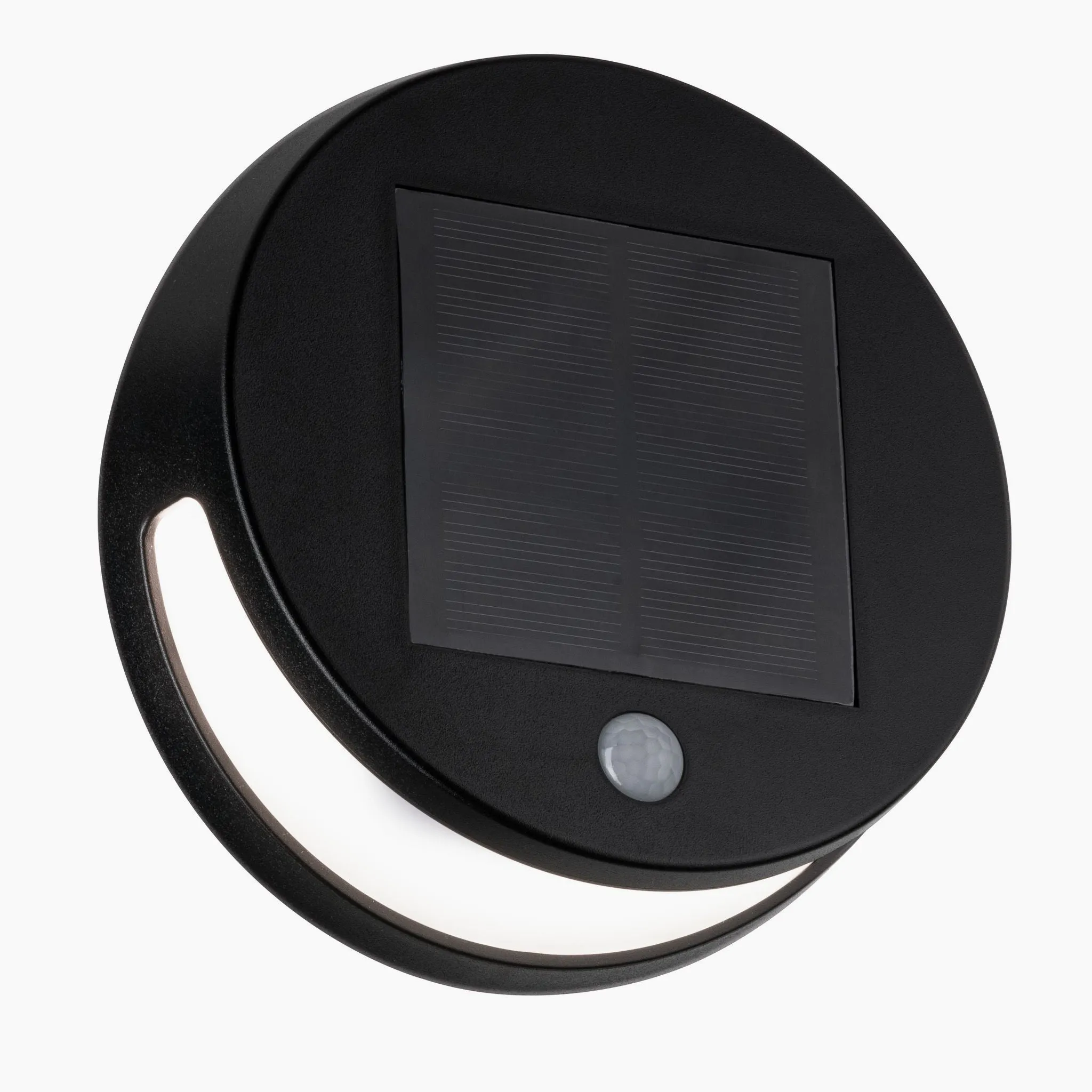 Outdoor Helena 3W LED Solar Wall Light with Motion Detection in Black