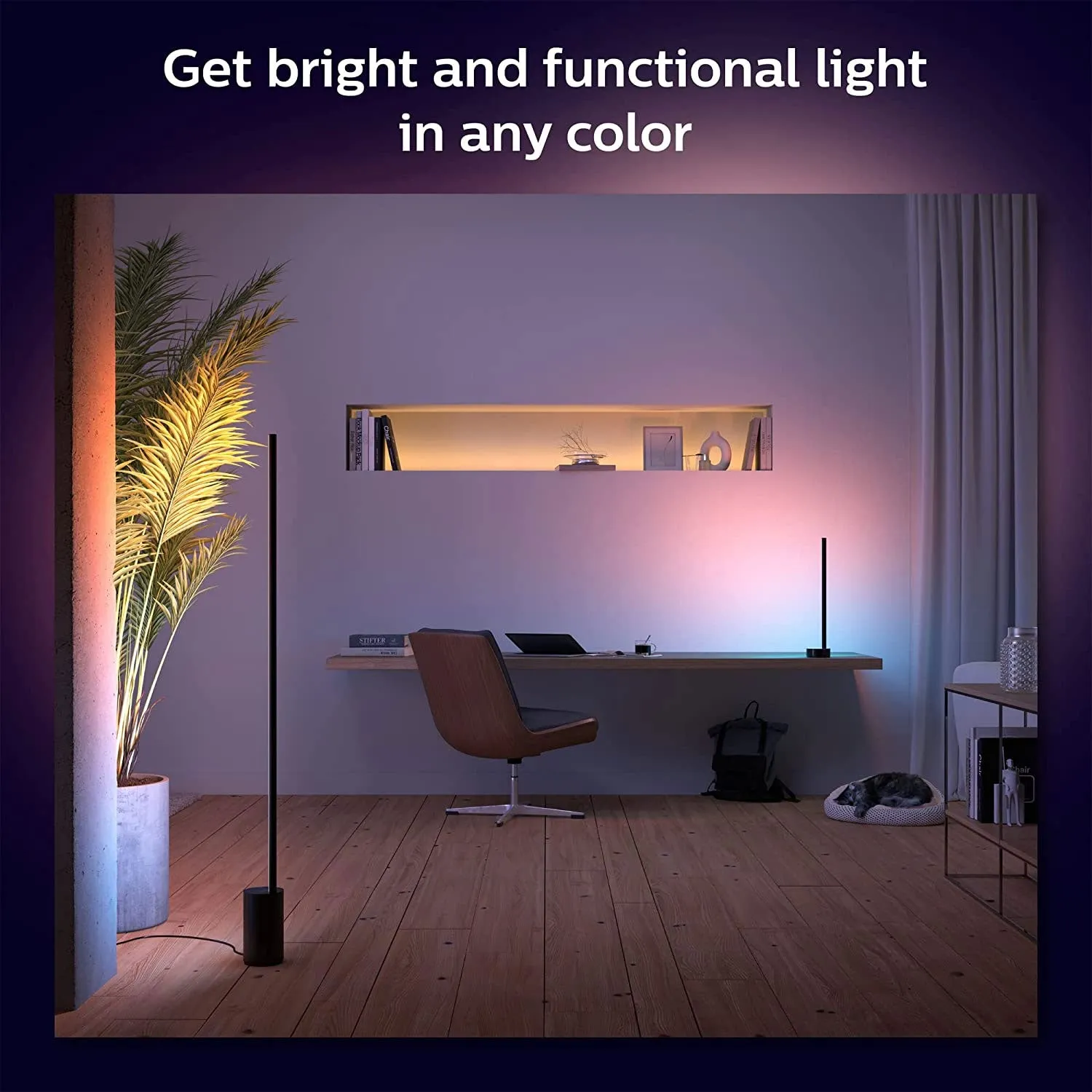 Philips Hue 569095 Gradient Signe Table Lamp, Compatible with Alexa, Apple HomeKit and Google Assistant, Black