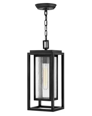 Republic LED Hanging Lantern in Black