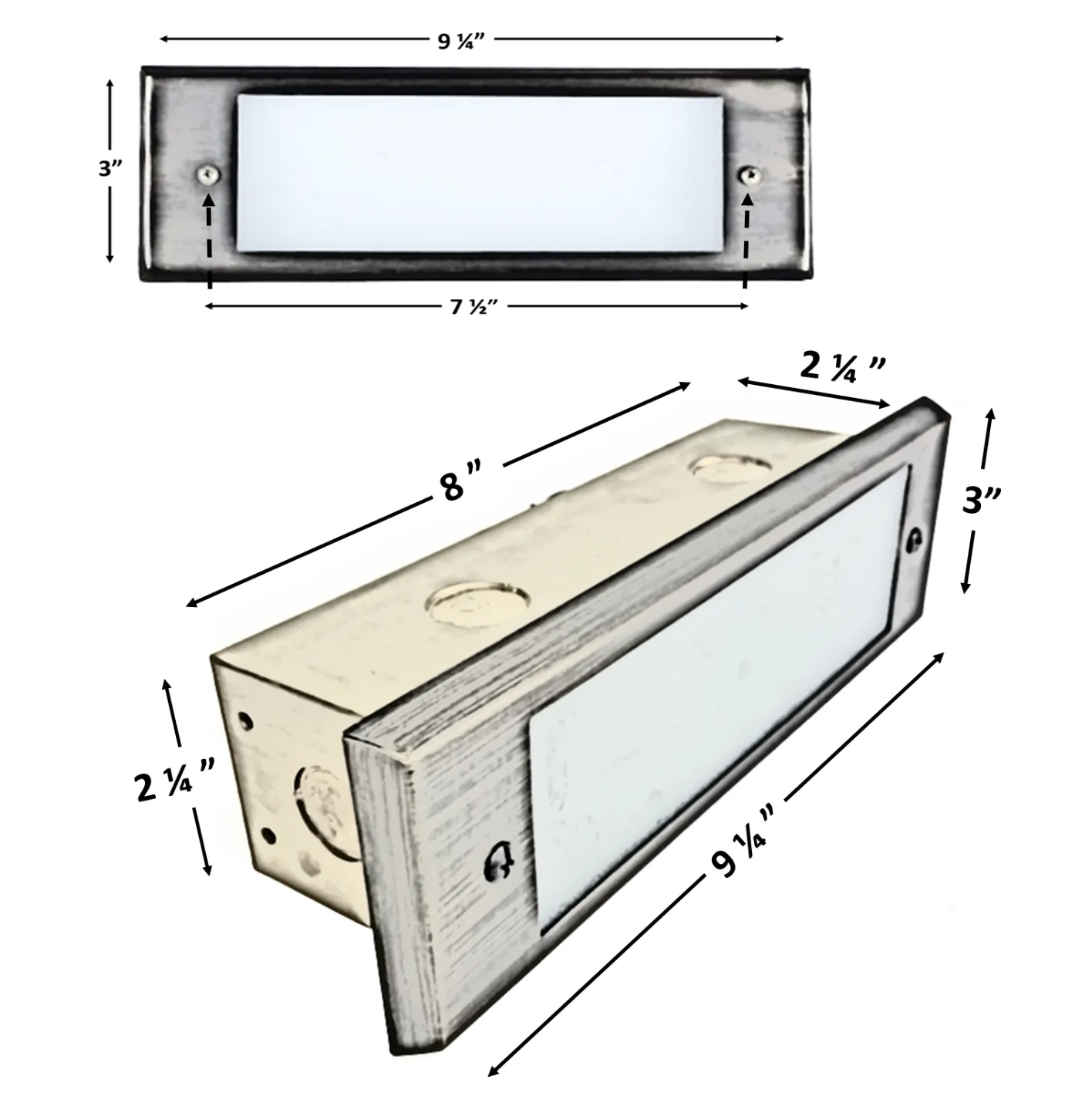 Roflay LED Solid Brass Step & Deck Light | Low Voltage Outdoor Lighting