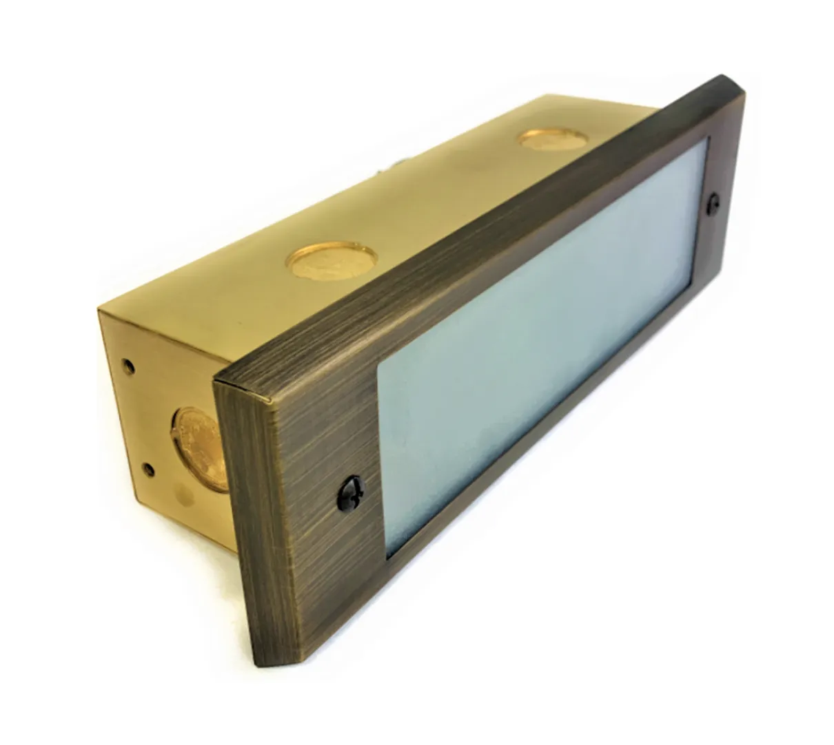 Roflay LED Solid Brass Step & Deck Light | Low Voltage Outdoor Lighting