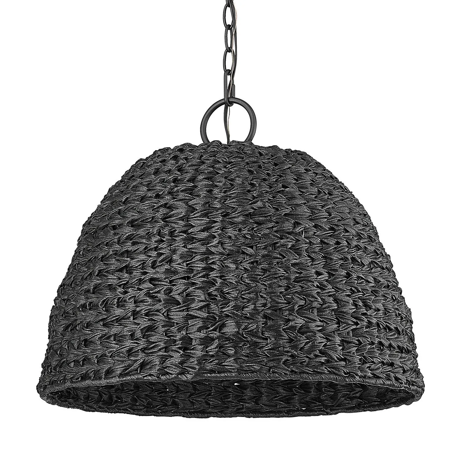 Rue 3 Light Pendant - Outdoor in Natural Black