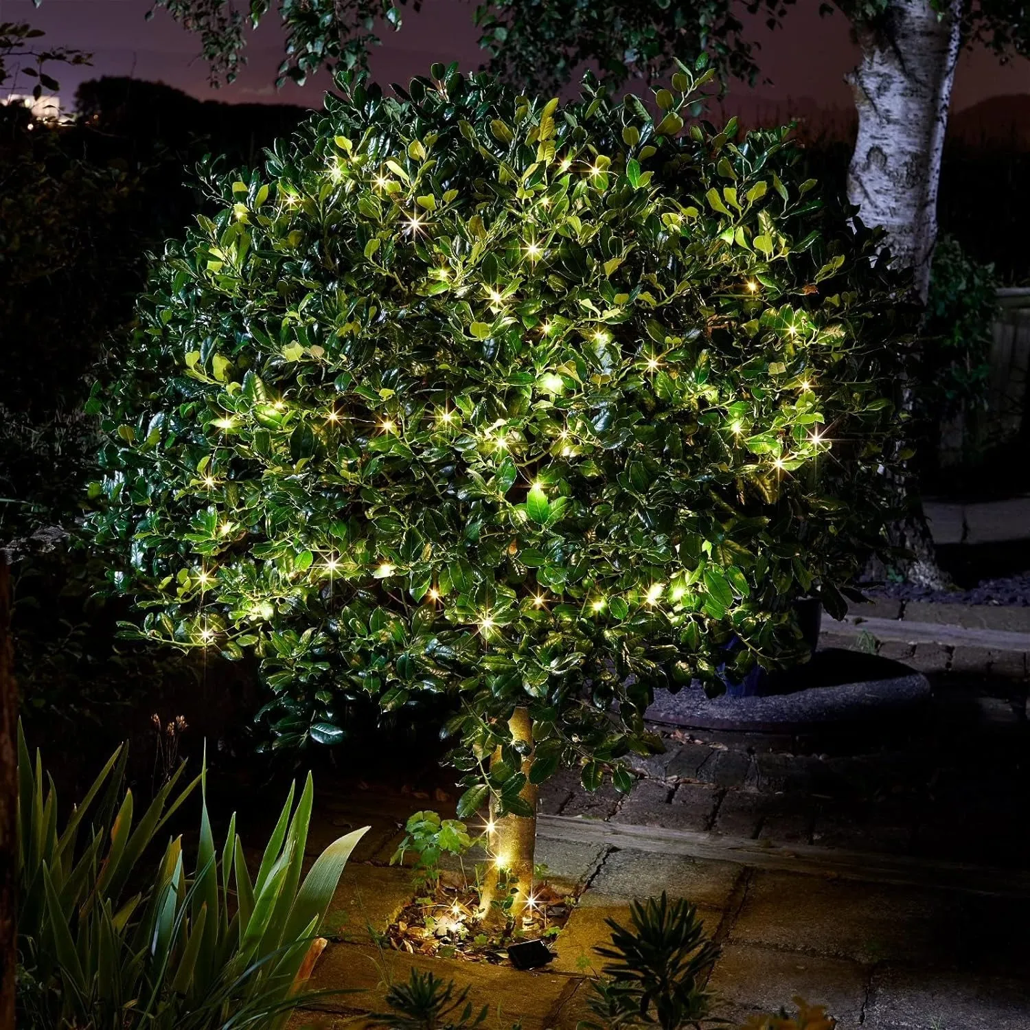 Smart Solar 200 LED Warm White Firefly String Lights