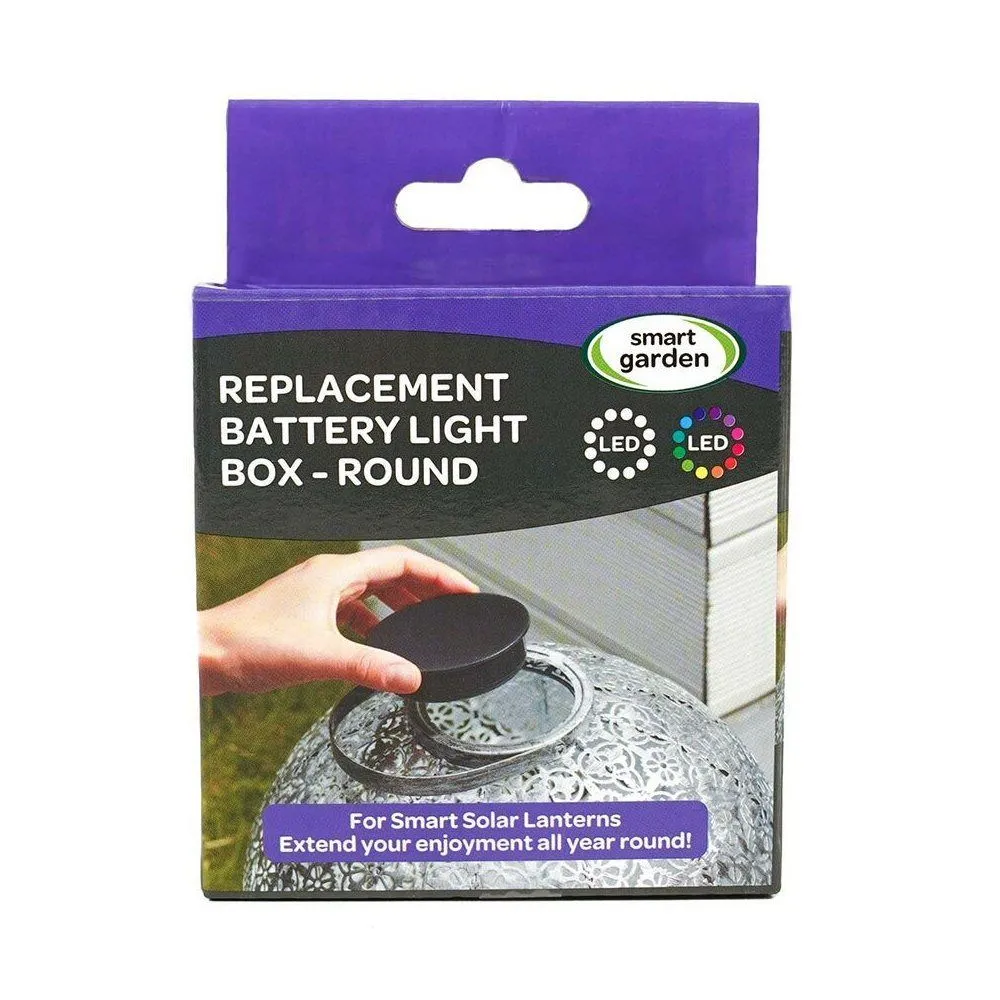 Smart Solar Round Battery Replacement Box for Solar Lanterns