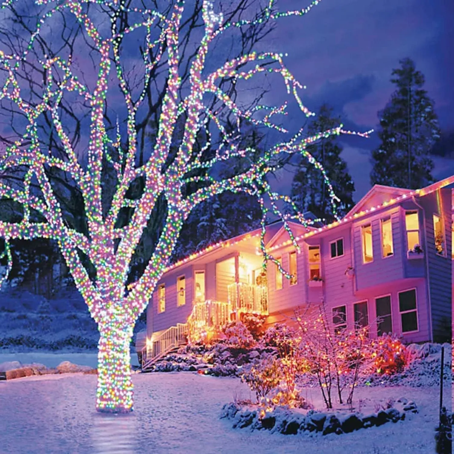 Snowtime 100 LED Multi Coloured Connectable Lights (10m)