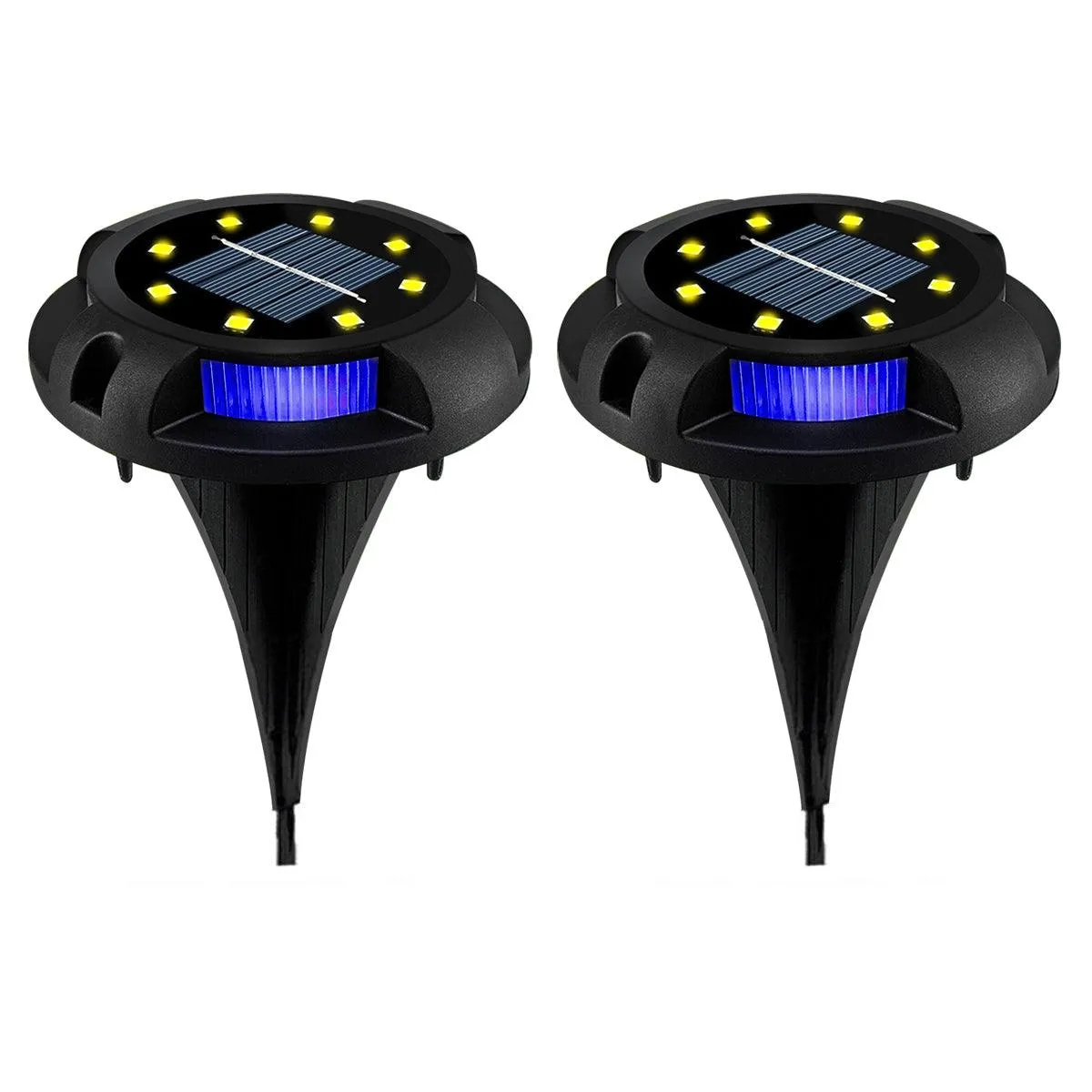 Solar Ground Lights Outdoor Solar Garden Disk Lights