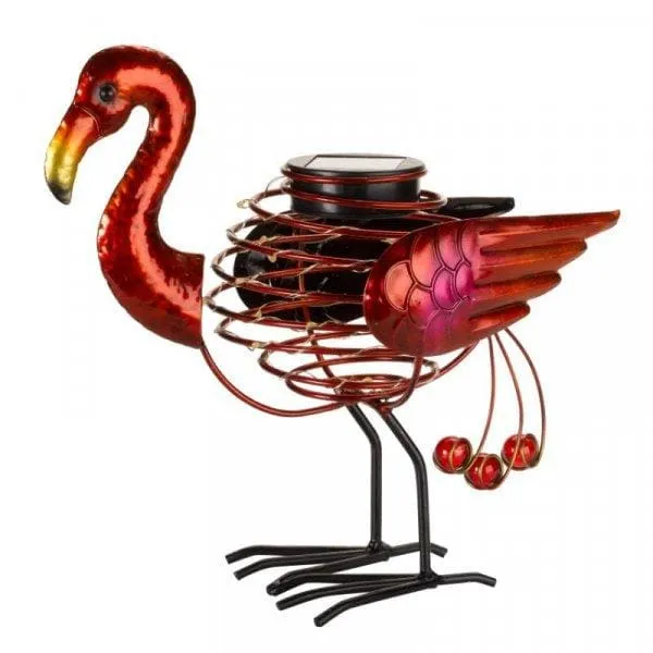 Solar Powered Flamingo Spiralight Garden Light