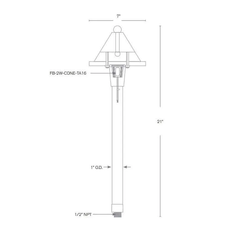 SPJ Lighting SPJ-CC-101 2W LED Pathway Light 12V