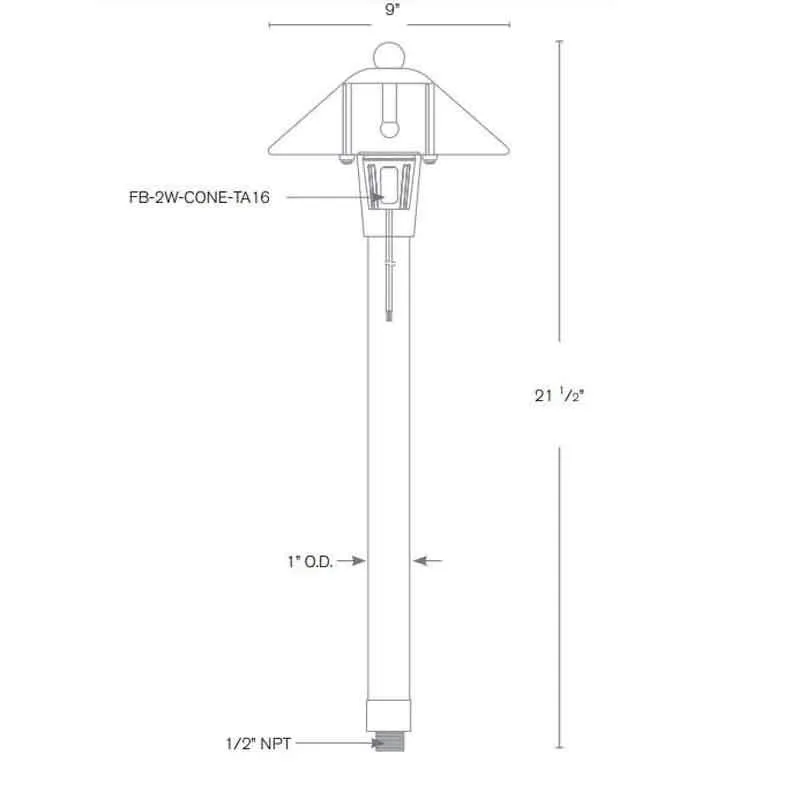 SPJ Lighting SPJ-HPL-9 2W LED Pathway Light 12V