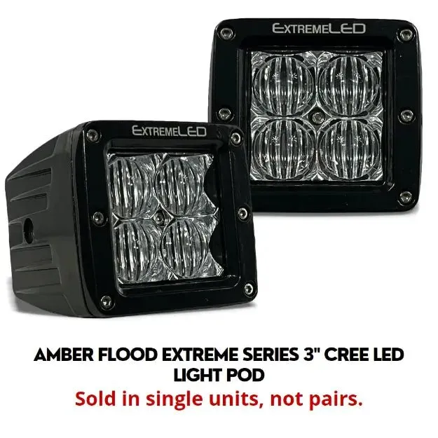 Spot and Flood Extreme Series 3" CREE LED Light Pod (All Options)