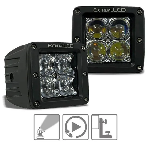 Spot and Flood Extreme Series 3" CREE LED Light Pod (All Options)