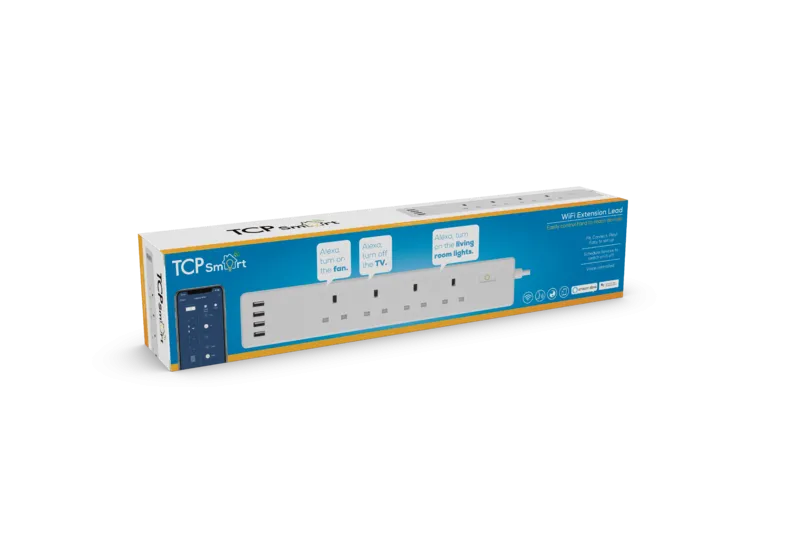 TCP Smart 4 Way 1.8m Extension Lead plus 4USB